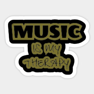 Music is my Therapy Sticker